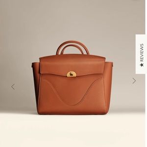 Chic Tan Leather Satchel